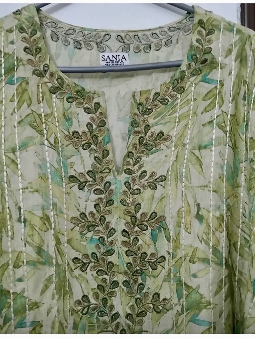 Sania Maskatiya semi formal silk outfit
